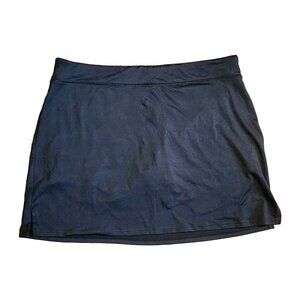 Tranquility Skort Womens Size XL Solid All Black Skirt with Shorts Pull On